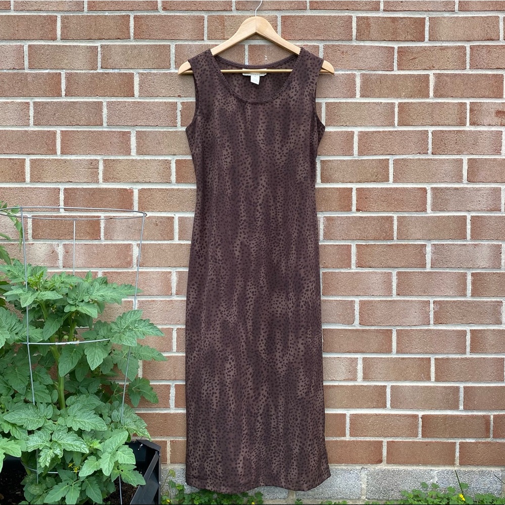Norton Mcnaughton Vintage Brown Long Dress Size Medium